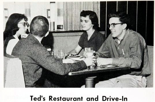 Teds Drive-In (Teds Trailer) - Old Yearbook Ad